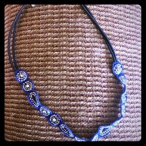 American Eagle New w/ tags blue & jeweled choker